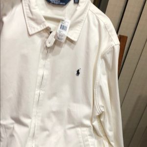 All white Ralph Lauren Jacket